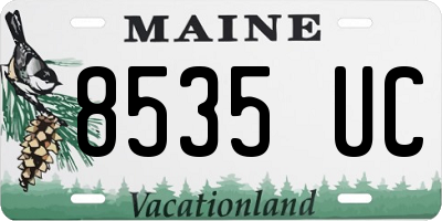 ME license plate 8535UC