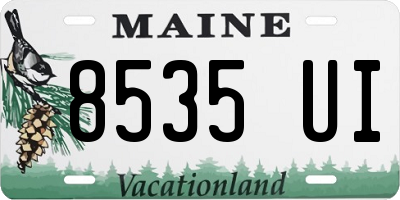 ME license plate 8535UI
