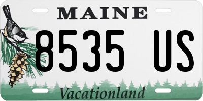 ME license plate 8535US