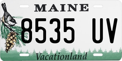 ME license plate 8535UV