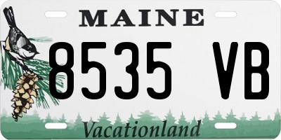 ME license plate 8535VB