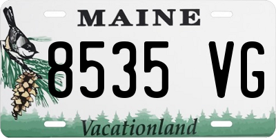 ME license plate 8535VG