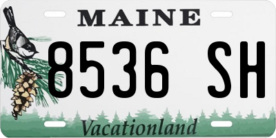 ME license plate 8536SH