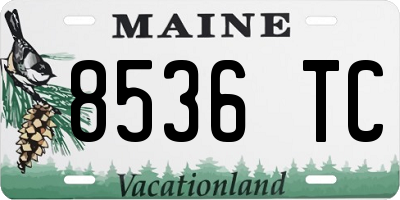ME license plate 8536TC