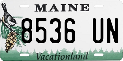 ME license plate 8536UN