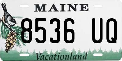 ME license plate 8536UQ