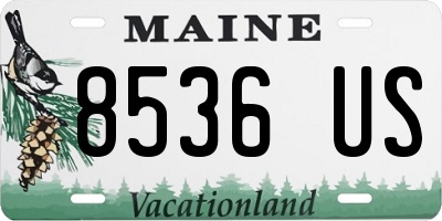 ME license plate 8536US