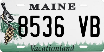 ME license plate 8536VB