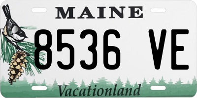 ME license plate 8536VE