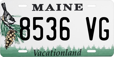 ME license plate 8536VG