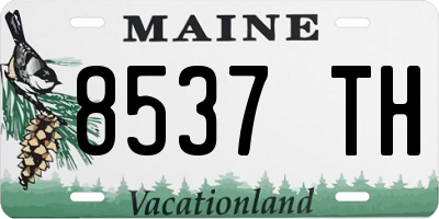ME license plate 8537TH