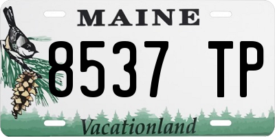 ME license plate 8537TP