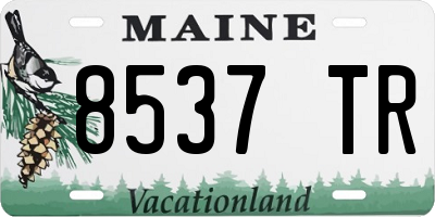 ME license plate 8537TR