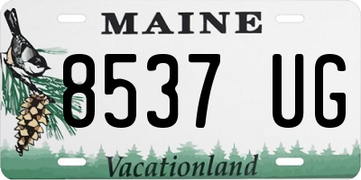 ME license plate 8537UG