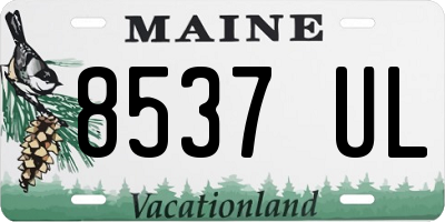 ME license plate 8537UL