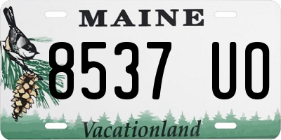 ME license plate 8537UO
