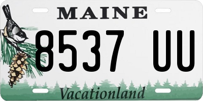 ME license plate 8537UU