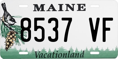 ME license plate 8537VF