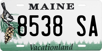 ME license plate 8538SA