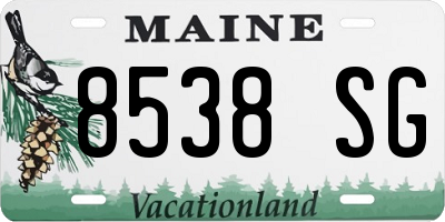 ME license plate 8538SG