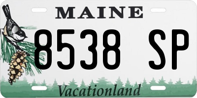 ME license plate 8538SP