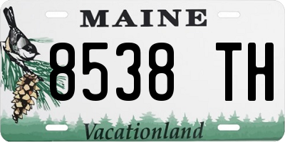 ME license plate 8538TH
