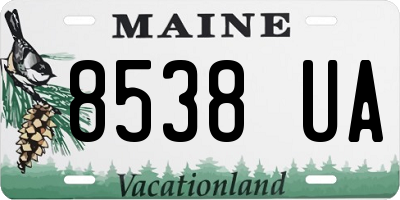 ME license plate 8538UA