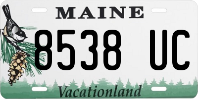 ME license plate 8538UC