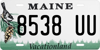 ME license plate 8538UU