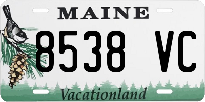 ME license plate 8538VC