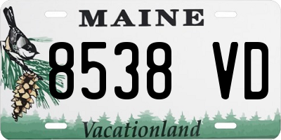 ME license plate 8538VD