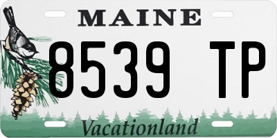 ME license plate 8539TP