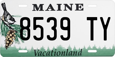ME license plate 8539TY
