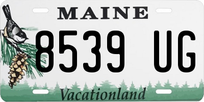 ME license plate 8539UG