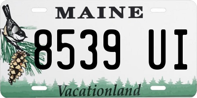 ME license plate 8539UI