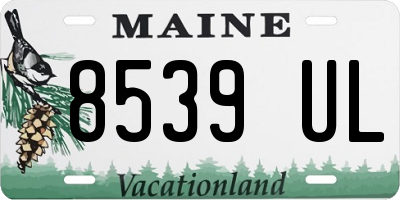 ME license plate 8539UL