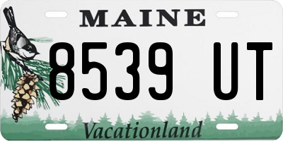 ME license plate 8539UT