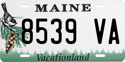 ME license plate 8539VA