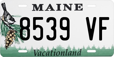 ME license plate 8539VF