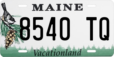 ME license plate 8540TQ