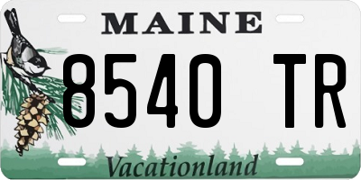 ME license plate 8540TR