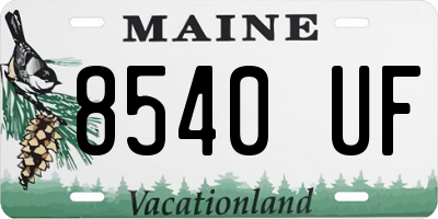 ME license plate 8540UF