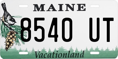 ME license plate 8540UT