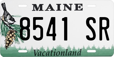 ME license plate 8541SR
