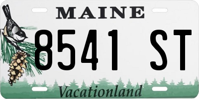 ME license plate 8541ST