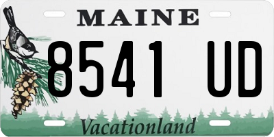 ME license plate 8541UD
