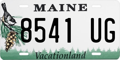 ME license plate 8541UG