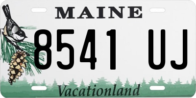 ME license plate 8541UJ