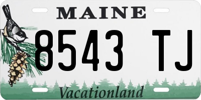 ME license plate 8543TJ