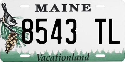 ME license plate 8543TL
